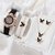 Relógio de pulso strass feminino, colar brincos anel, relógios casuais das sen - Compre BEM