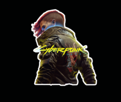 Sticker Cyberpunk 2077 en internet