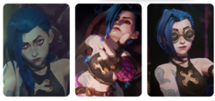 COMBO X3 PHOTOCARD ARCANE JINX - comprar online