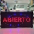 Cartel Abierto Led Luminoso Luces Directo 220v 48x25cm