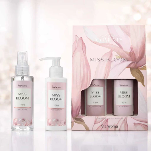 Kit Moments Miss Bloom Body Splash & Loção Corporal 115ml