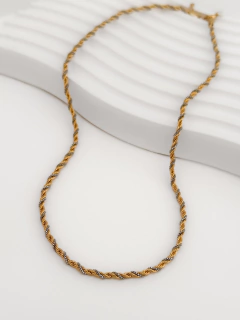 COLAR CORDÃO BAIANO DUO BANHO 45CM - comprar online