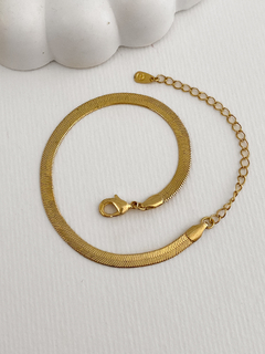 PULSEIRA FITA LAMINADA OURO 18K