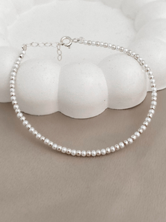 PULSEIRA BOLINHAS E PÉROLAS PRATA 925 - comprar online
