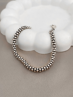 PULSEIRA PIPOCA PRATA DE BALI 925