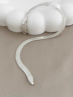 PULSEIRA FITA LAMINADA PRATA 925