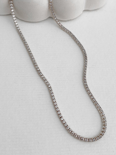 CHOKER RIVIERA ZIRCÔNIA CRISTAL PRATA 925