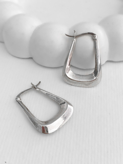 ARGOLA TRAPEZADA EM PRATA 925 - comprar online