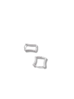 BRINCO ARGOLA QUADRADA COM ZIRCÔNIA PRATA 925 na internet