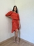 Vestido Seda Estampa Decote Ombros Ateen Tam G na internet