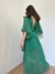 Vestido Seda Mangas Amplas Ateen Tam P - loja online