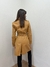 Trench Coat Couro Com Faixa Julian Marcuir Tam P