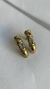 Brinco Trabalhado Dourado com Pedras