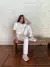 Conjunto de Malha Off White Isa Paes - loja online