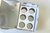 CAJA PARA 6 CUPCAKE REVERSIBLE PLATEADA 23.5X16X10CM- C321