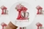 STICKERS GRACIAS DISEÑO KITCHENAID ROJA X 9 UNIDADES