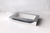 CAJA PLATEADA CON VISOR 25X14X3CM- C255