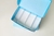CAJA DEGUSTACION 24X15X5.5CM CELESTE /BLANCA- C296