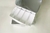 CAJA DEGUSTACION 24X15X5.5CM PLATEADA/BLANCA- C300