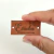 Etiqueta Couro Sintético Cores Neutras - Retangular 4x2 cm