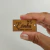 Etiqueta Couro Sintético em Zetex - Retangular 4x2 cm