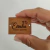 Etiqueta Couro Sintético em Zetex - Retangular 4x3 cm
