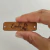 Etiqueta Couro Sintético em Zetex - Retangular Arrend. 5,5x1,5 cm
