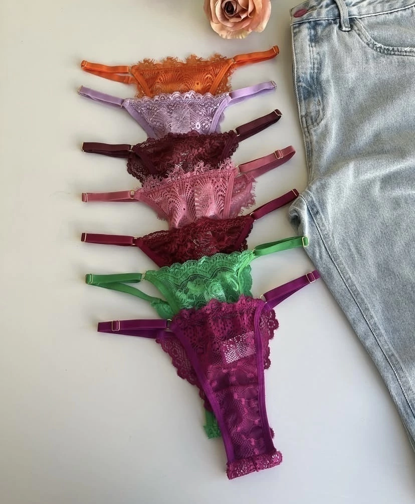 Kit calcinhas com ajustes nas laterais