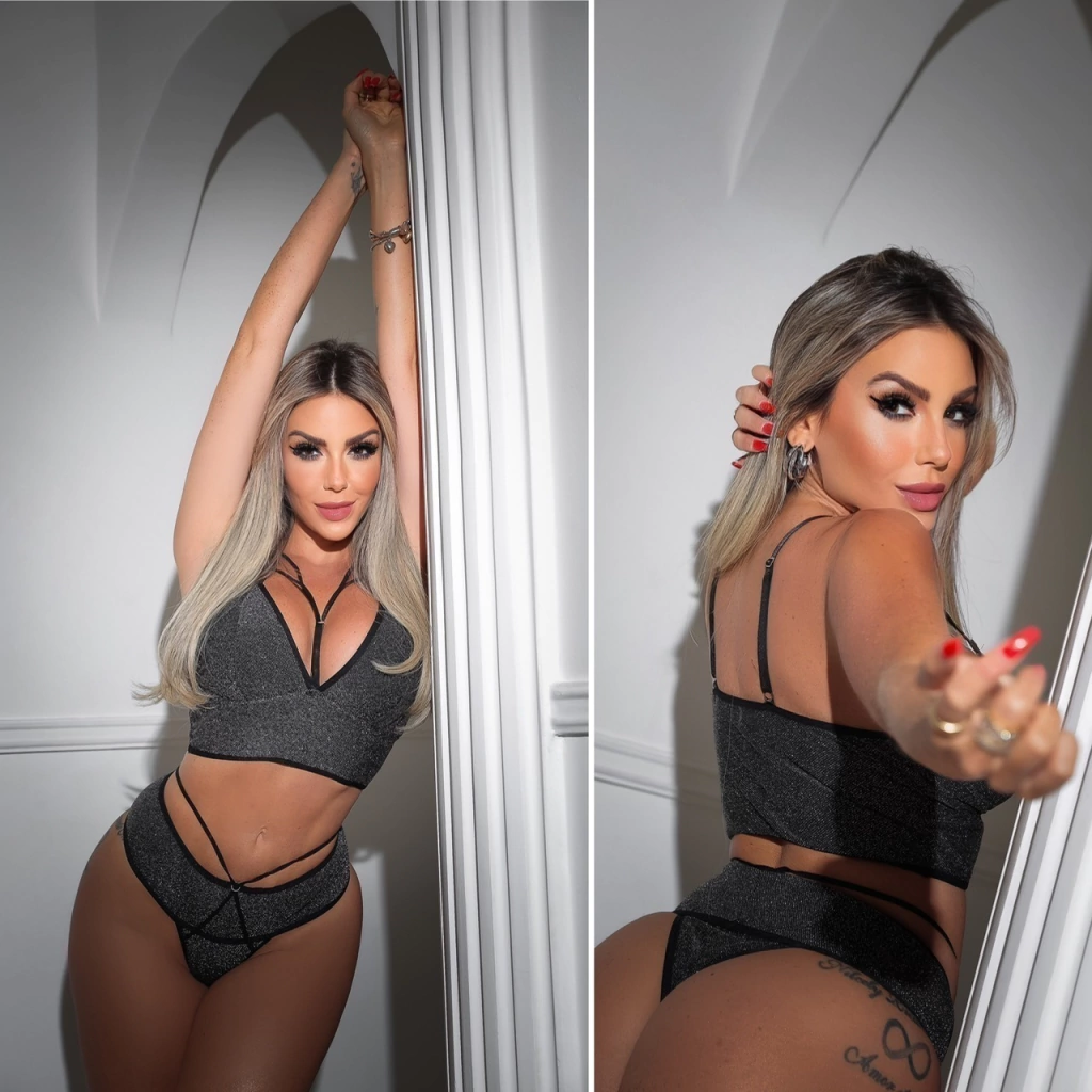 Conjunto Shine Preto