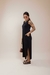 VESTIDO LONGO CAVADO C/ BOLSO - PRETO - Dona Chérie