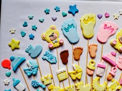 Topper Porcelana Fría - Baby Shower / Nacimiento / 1 añito / Bautismo en internet