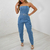 Macacão Jeans Mom Branco Ano Novo Tomara Que Caia Com Cinto Alta Qualidade - comprar online