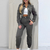 Conjunto Feminino Jeans Calça e Jaqueta Manga Longa Estilo Cropped Jogger Mom Boyfriend Inverno Colors All Jeans - comprar online