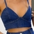 Conjunto Feminino Cropped e Short All Jeans Estiloso Cintura Alta Decotado - CLOSET CHARM
