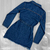 Jaqueta Parka/Parca Feminina Jeans Longa Comprida Com Amarração Cintura Destroyed na internet