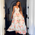 Vestido Longo Estampado Floral Inspiração Farm Geométrico Decotado Verão - comprar online