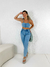 Conjunto Feminino Calça e Cropped All Jeans Estiloso Mom Boyfriend Plissado - CLOSET CHARM