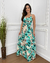 Vestido Longo Estampa Floral Botões Verão na internet