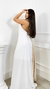 Vestido Feminino Longo Elegante Bicolor Duocolor Branco Ano Novo Gestante Grávida Chá Revelação Rosa Azul na internet