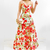 Vestido Longo Estampa Floral Abertura Lateral Decotado Verão na internet