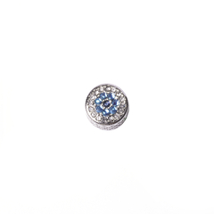 Berloque Flor Strass Azul - loja online