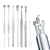 7Pcs Portátil Multifuncional Kit De Limpeza Da Orelha Removedor De Cera De Ouvido Ear Escolha Earpick Cleaner Colher - comprar online