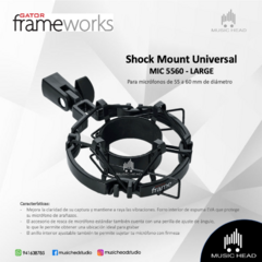 Frameworks MIC5560 Shockmount - Soporte araña universal (Large)