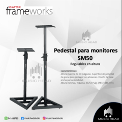 Frameworks SM50 - Pedestal de piso para monitores (Par)