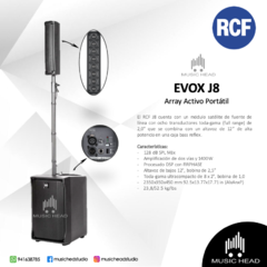 RCF Evox J8 - Sistema amplificado PA con subwoofer