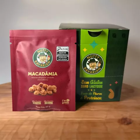 Flow Pack 30g Macadamia Glaceada Glaceada - Display C/ 12 - comprar online