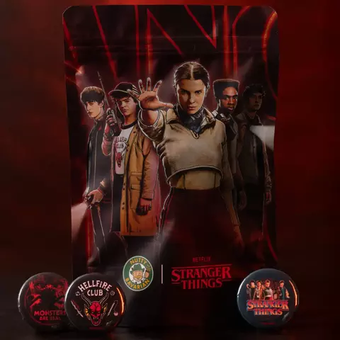 Kit Zip 200g Furia do Vecna Stranger Things + Botton - comprar online