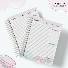 Agenda Confeitaria - Papel e EVA 