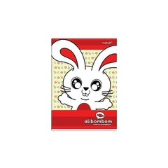 CADERNO ALIBOMBOM BROCHURÃO CAPA CARTÃO COM PAUTA 80 FOLHAS