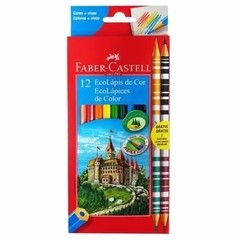 LÁPIS DE COR FABER CASTELL 12 CORES PERSONALIZADO COM NOME A LASER - comprar online